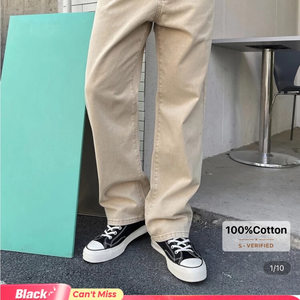 Shein DAZY Men Cotton Slant Pocket Loose Fit Jeans Size Small Like New